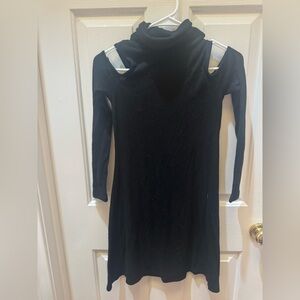 American Eagle Outfitters Black Cold Shoulder Dress